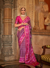 Attractive Purple Colour Saree